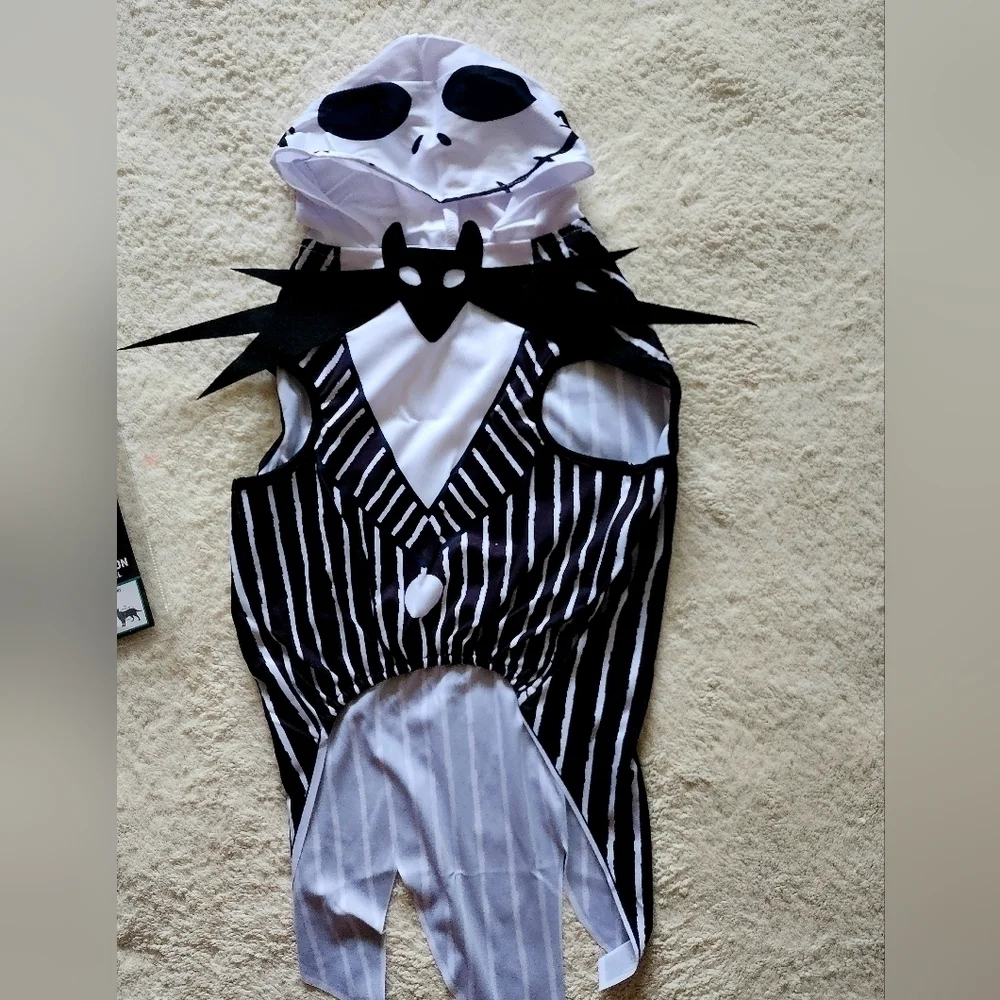 New Disney Nightmare Before Christmas Jack Skellington Dog Halloween Costume, L